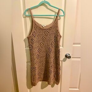 Splendid Collection Spaghetti Strap Crochet Shift Dress, Women’s Size XL